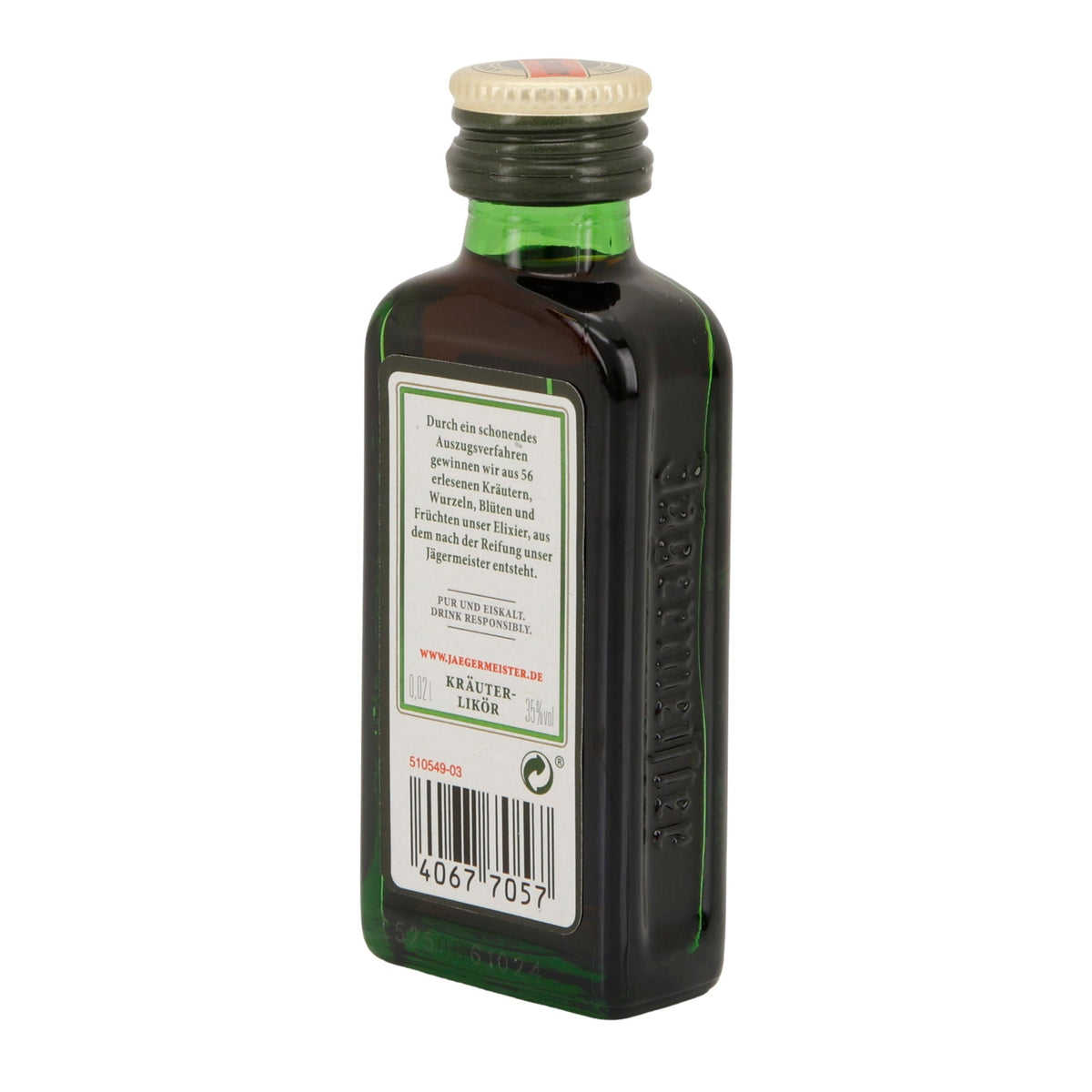 Jägermeister | Kräuterlikör | 56 Kräuter | 35 % vol | 20 ml Jägermeister