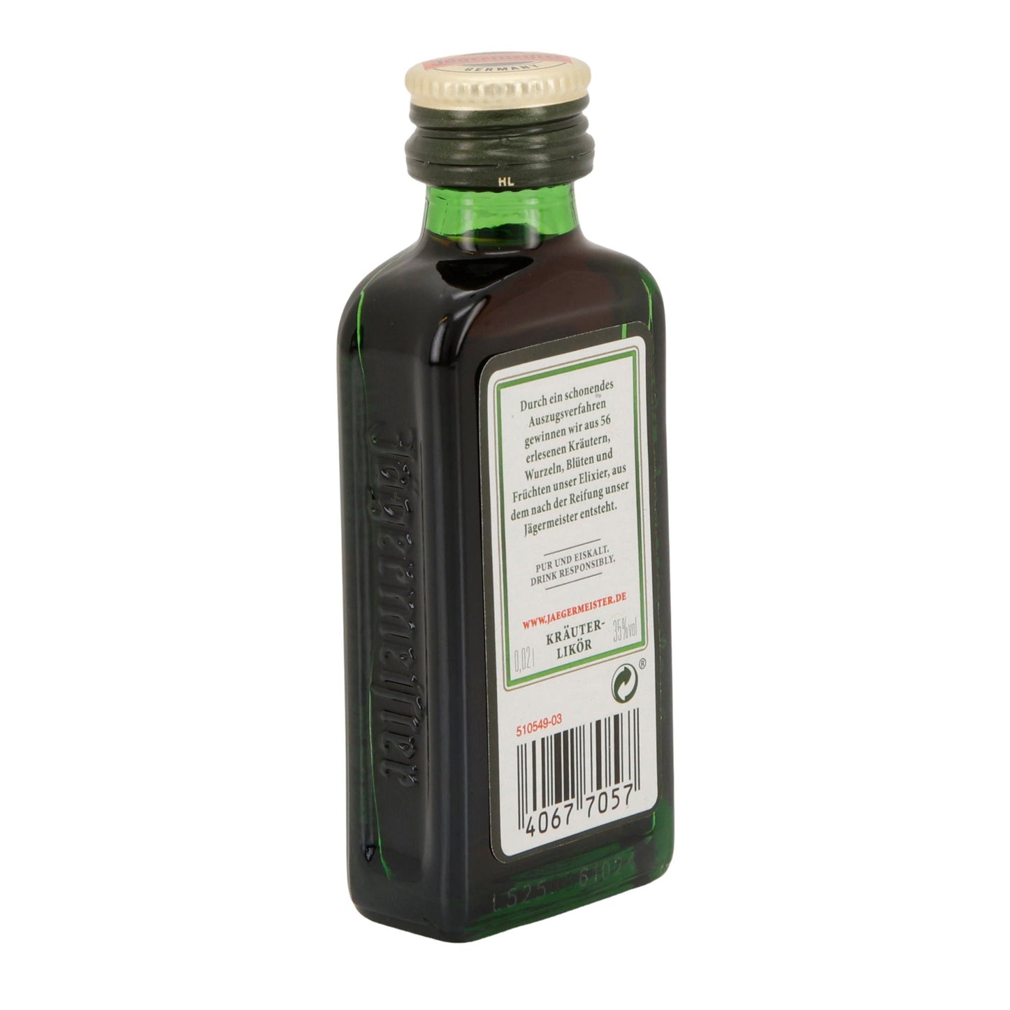 Jägermeister | Kräuterlikör | 56 Kräuter | 35 % vol | 20 ml