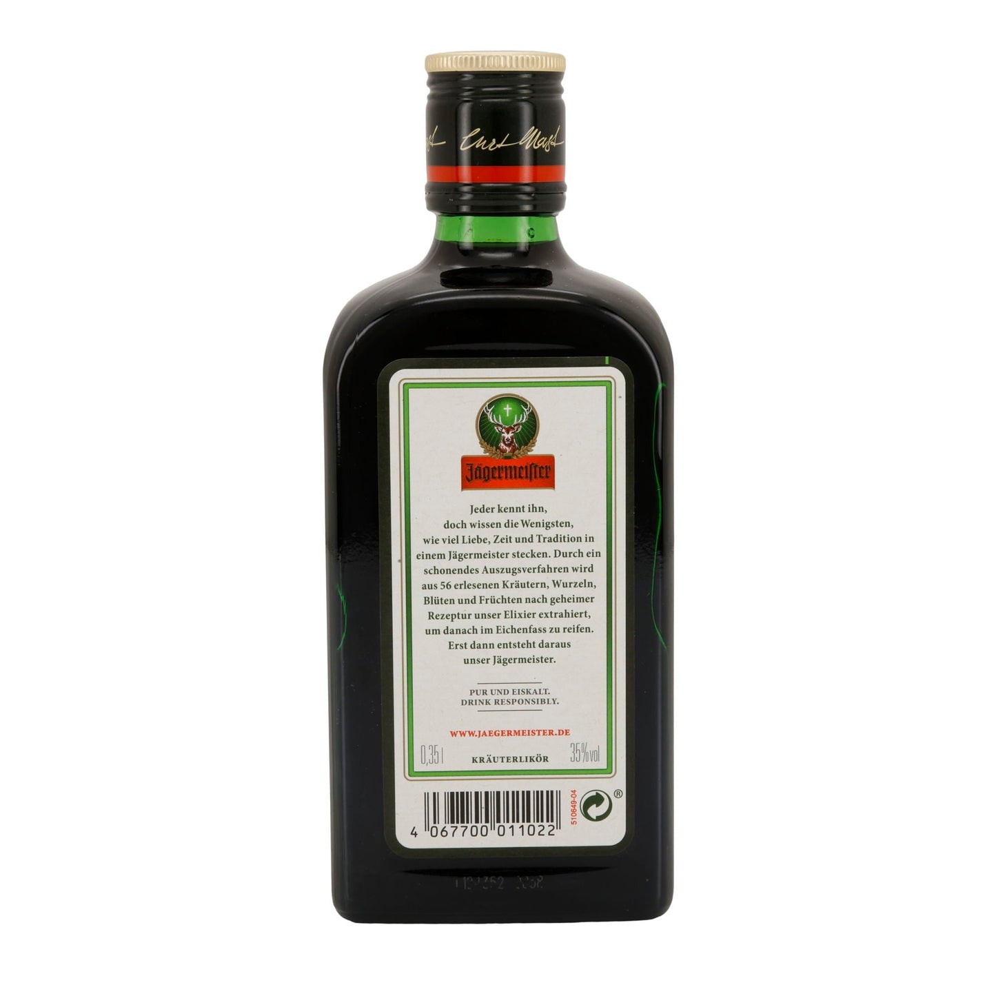 Jägermeister | Kräuterlikör | 56 Kräuter | 35 % vol | 350 ml Jägermeister