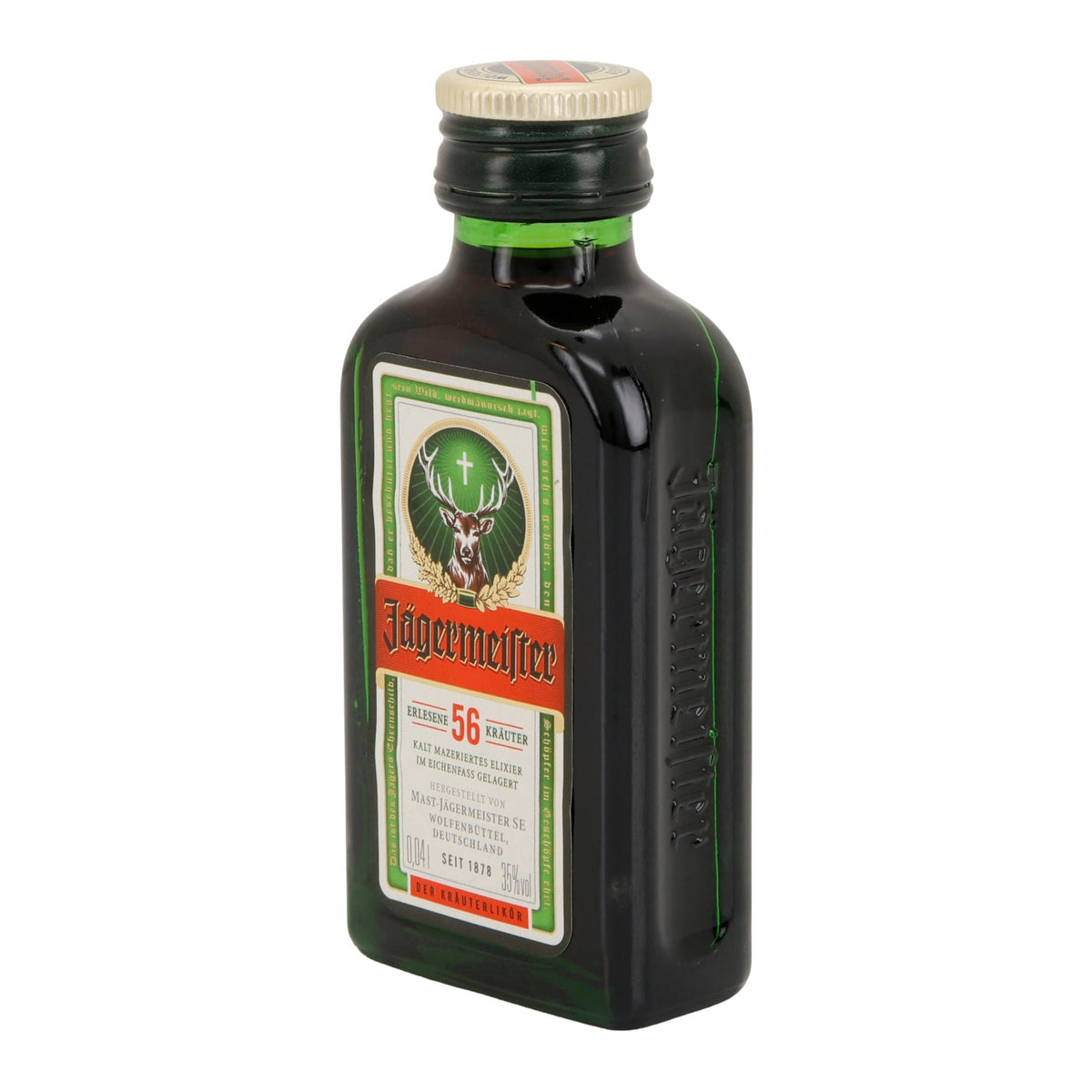 Jägermeister | Kräuterlikör | 56 Kräuter | 35 % vol | 40 ml Jägermeister