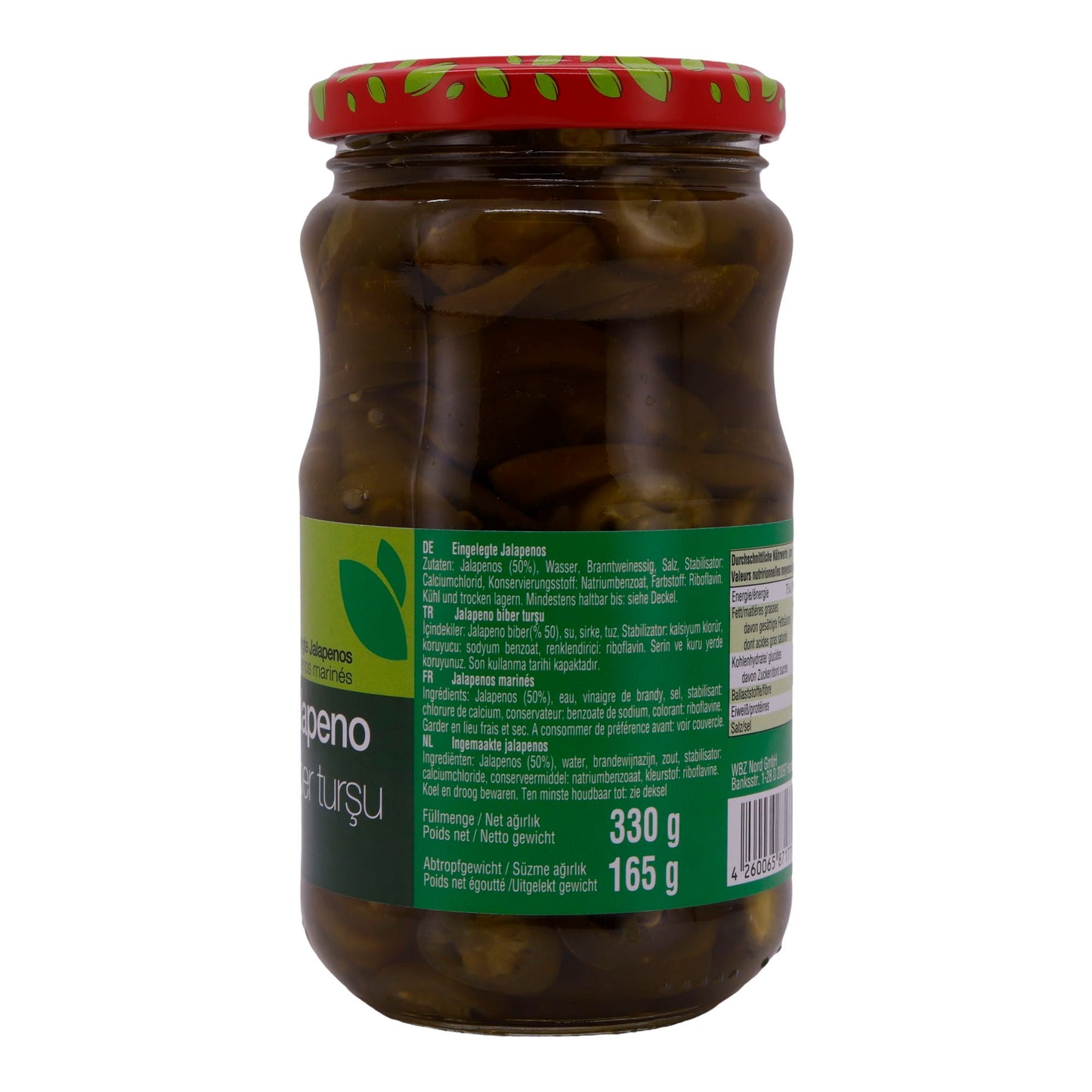 Jalapeños Selin | Sebzeler | Marine Edilmiş Jalapeños, acı | 330g