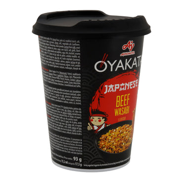Japanese Cup Noodles OYAKATA | Instant - Nudeln | Rindfleisch - Wasabi - Geschmack | 93 g Becher - Taste Your World