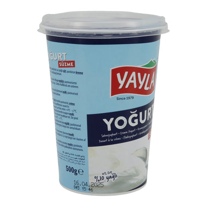 Joghurt Yayla Naturjoghurt | Joghurt | Cremig mit 10 % Fett | 500 g YAYLA