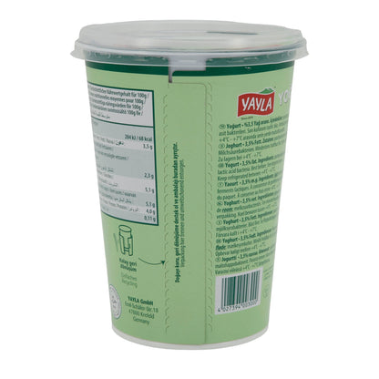 Joghurt Yayla Naturjoghurt | Joghurt | Cremig mit 3,5 % Fett | 500 g YAYLA