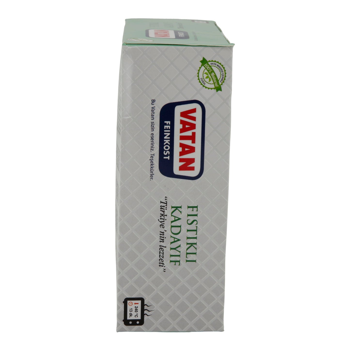 Kadayıf mit Pistazien VATAN Fıstıklı | Dessert | Türkisches Dessert, tiefgefroren | 400 g (2 x 200 g)