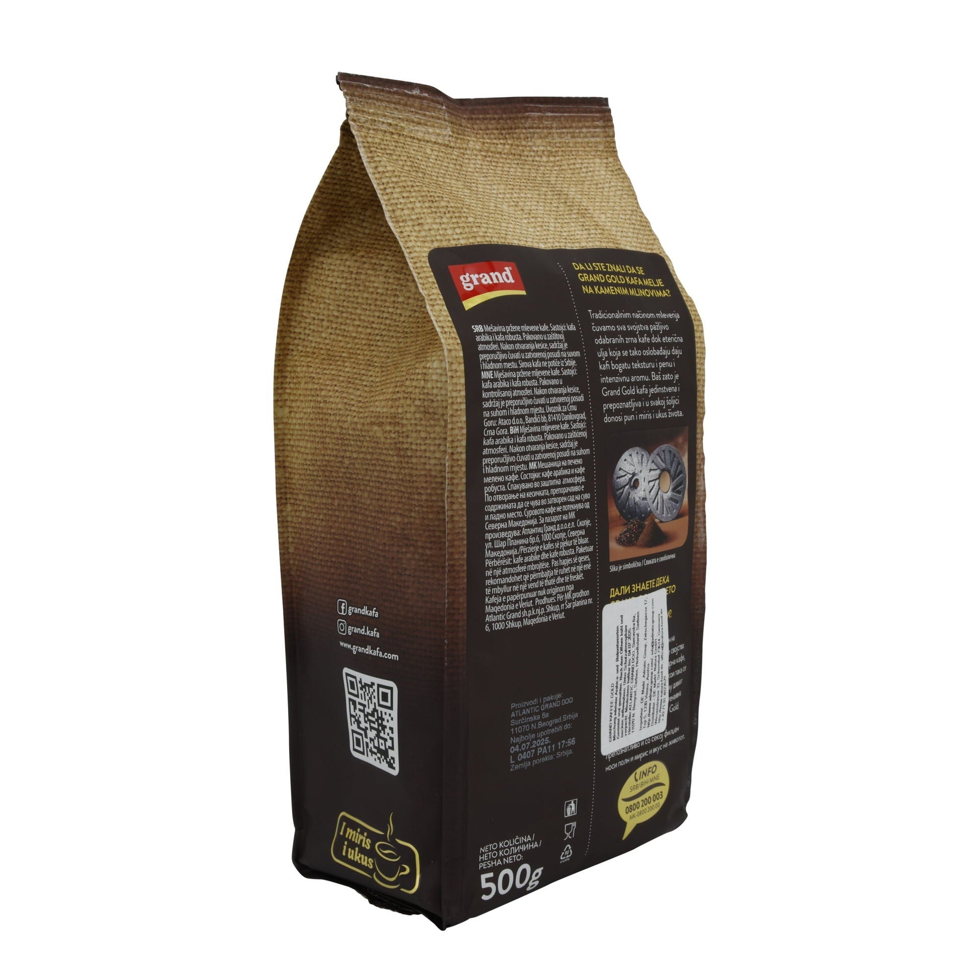 Kaffee Grand Gold | Kaffee | Gemahlen, intensiv | 500g GRAND
