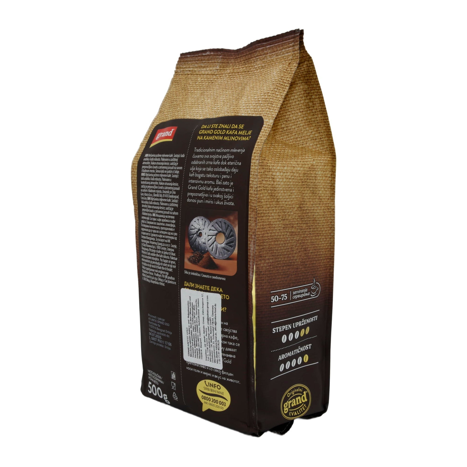 Kaffee Grand Gold | Kaffee | Gemahlen, intensiv | 500g GRAND
