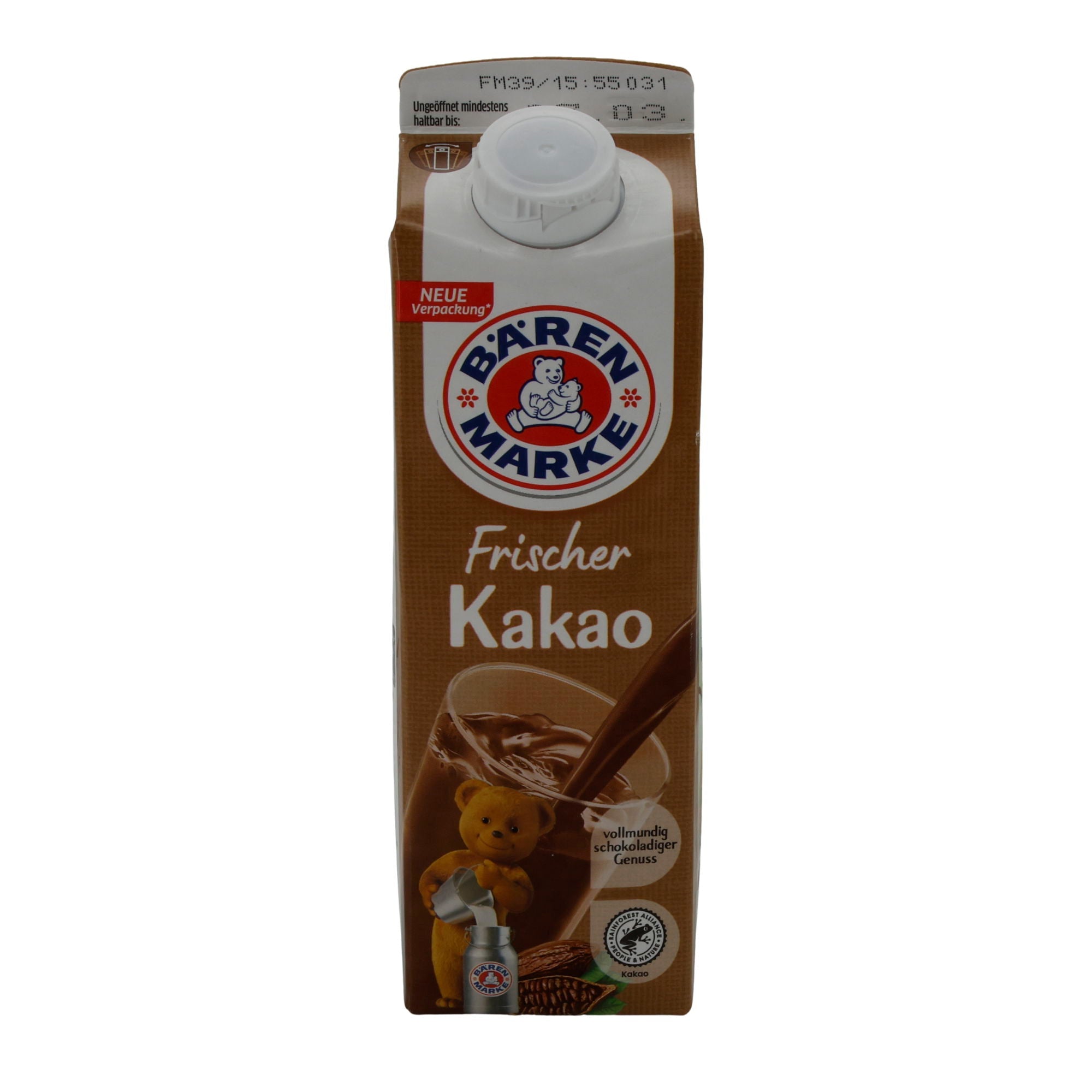 Kakao Bärenmarke Frischer Kakao | Vollmundig & schokoladig | 0,5 l BAERENMARKE