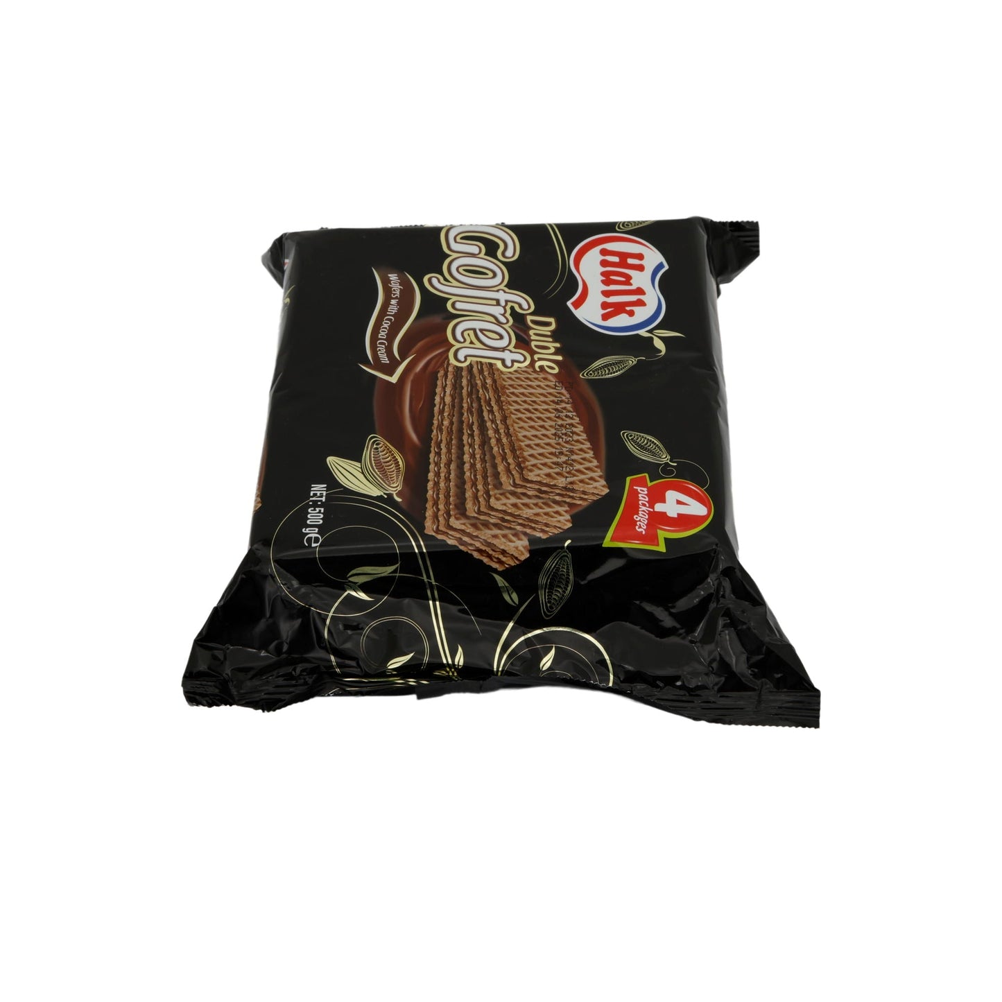 Kakaowaffeln Halk Duble Gofret | Waffel | mit Kakaocreme im 4er Pack | 500 g HALK
