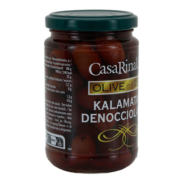 Kalamata-Oliven Casa Rinaldi | entsteint | in Salzlake | 300 g Glas