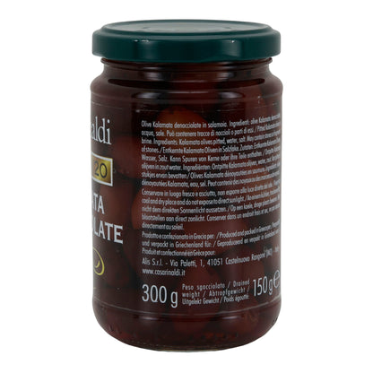 Kalamata-Oliven Casa Rinaldi | entsteint | in Salzlake | 300 g Glas
