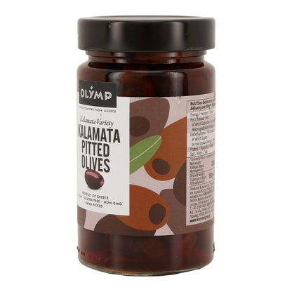 Kalamata Oliven entsteint Olymp | Vegan, Glutenfrei, Non-GMO | 320 g Glas