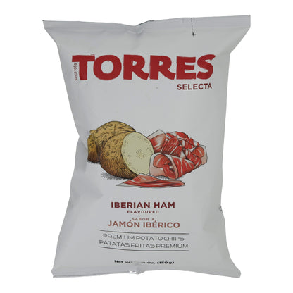 Kartoffelchips Torres | Iberico Schinken Geschmack | Premiumqualität, aromatisiert | 150 g