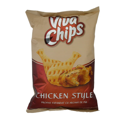 Snack di patate Viva Chips | Gusto pollo | Con aroma di pollo | 100g