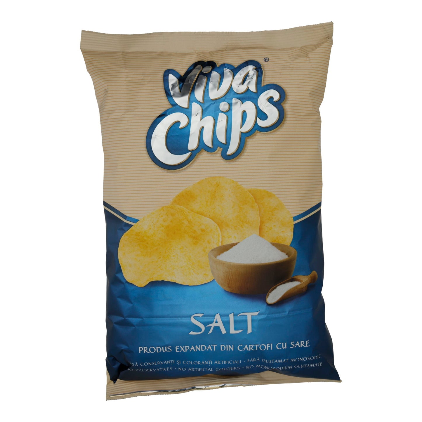 Snack di patate Viva Chips | Sale | Croccante, con sale | 100 g
