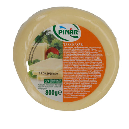 Kaschkaval-Käse Pınar Taze Kaşar | Käse | Milder türkischer Kaschkaval-Käse | 800 g