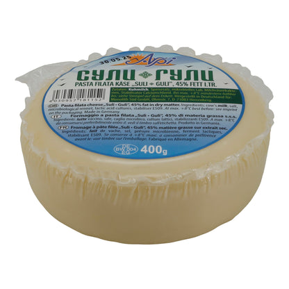 Käse Alpi Suli Guli-Käse | Traditioneller Pasta-Filata-Käse | Vielseitige Gerichte | 400 g