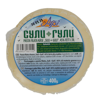 Käse Alpi Suli Guli-Käse | Traditioneller Pasta-Filata-Käse | Vielseitige Gerichte | 400 g