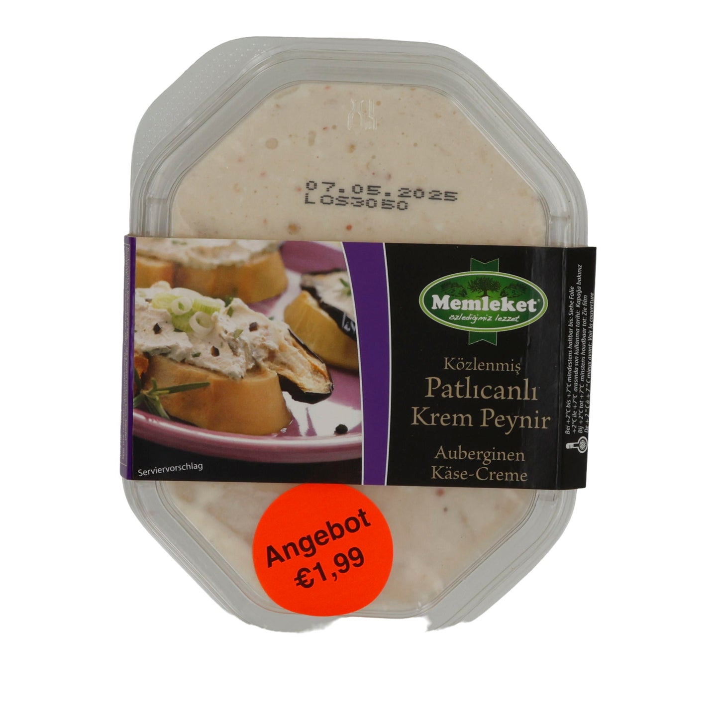 Käse-Creme Memleket Közlenmiş Patlıcanlı Krem Peynir | Käse-Creme | Cremiger Frischkäse mit Auberginen | 150 g