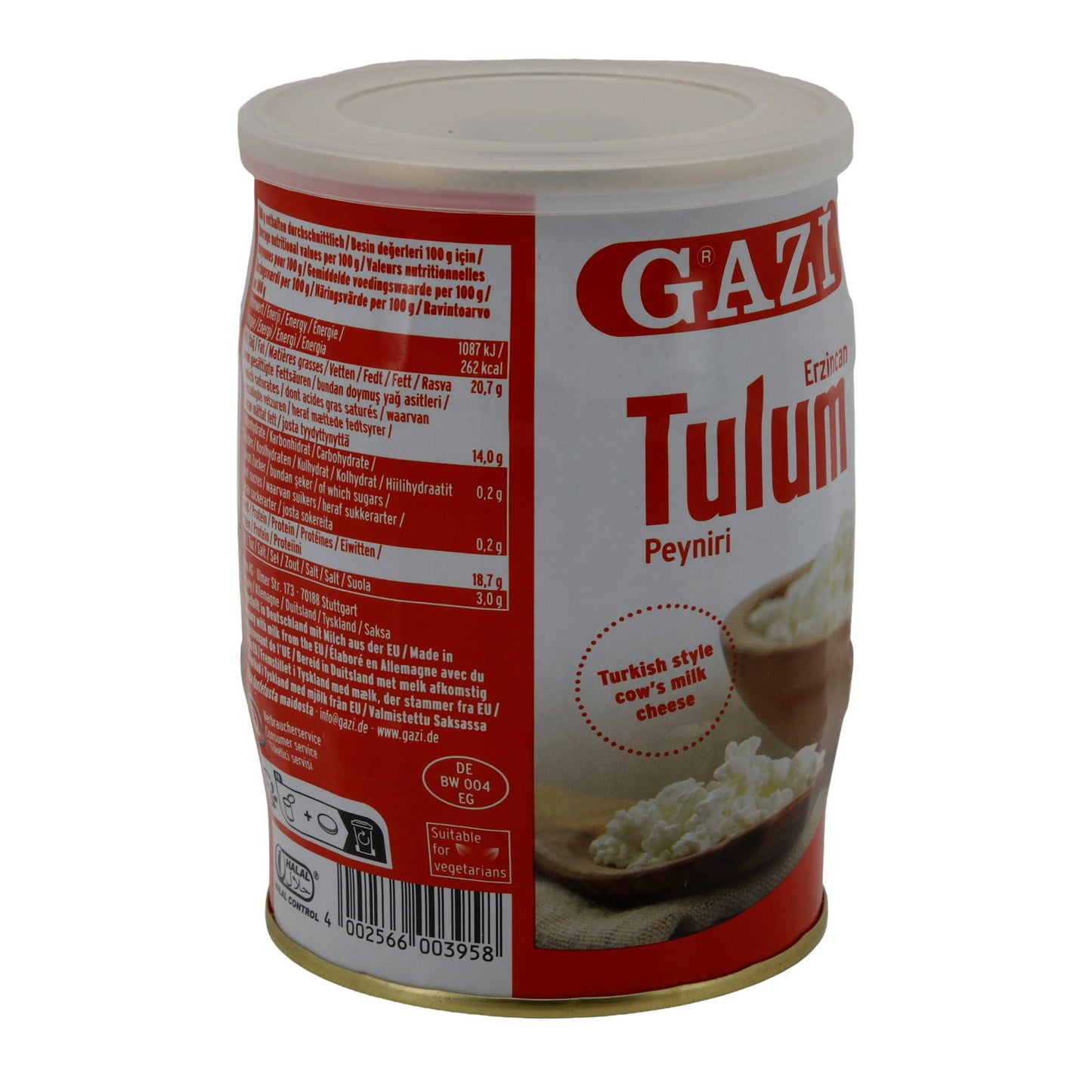 Käse Gazi Erzincan Tulum Peyniri | Traditionell | Türkischer Nomadenkäse in Salzlake | 440 g