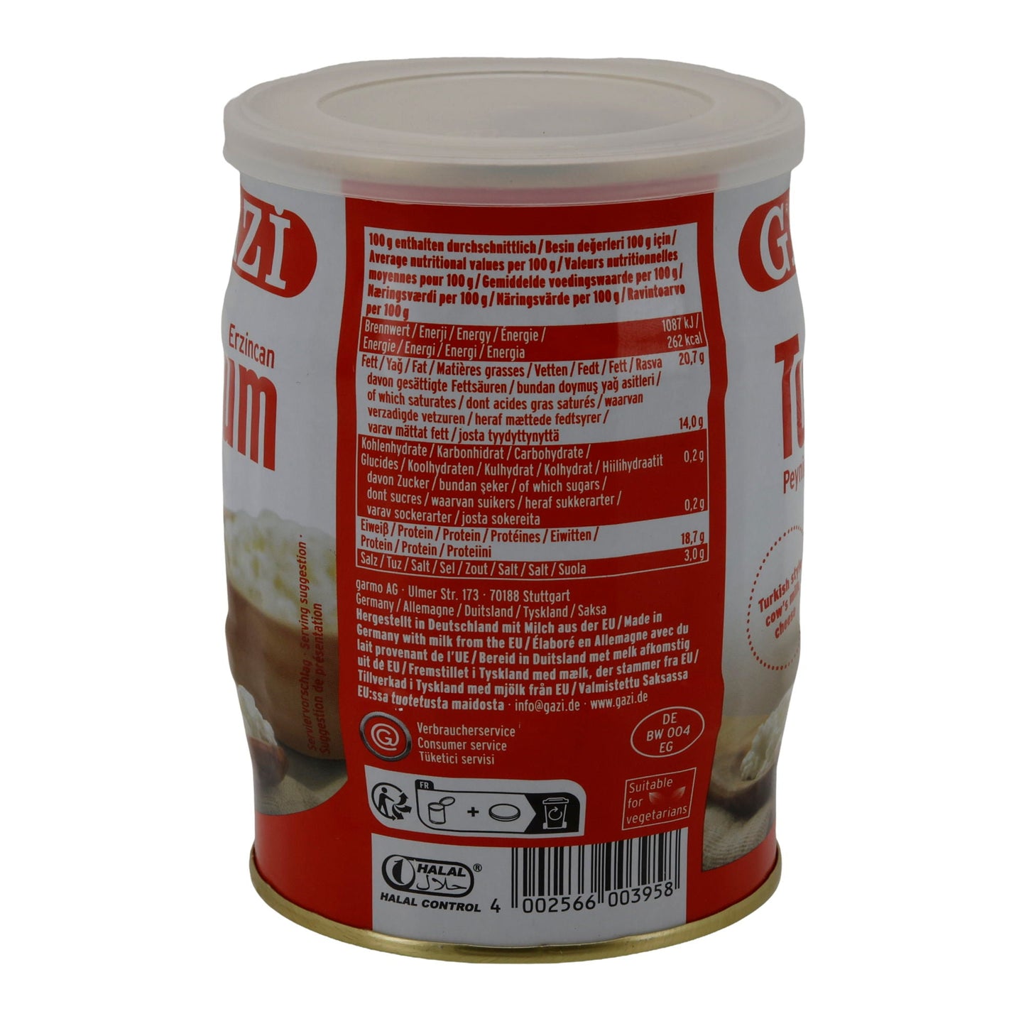 Käse Gazi Erzincan Tulum Peyniri | Traditionell | Türkischer Nomadenkäse in Salzlake | 440 g