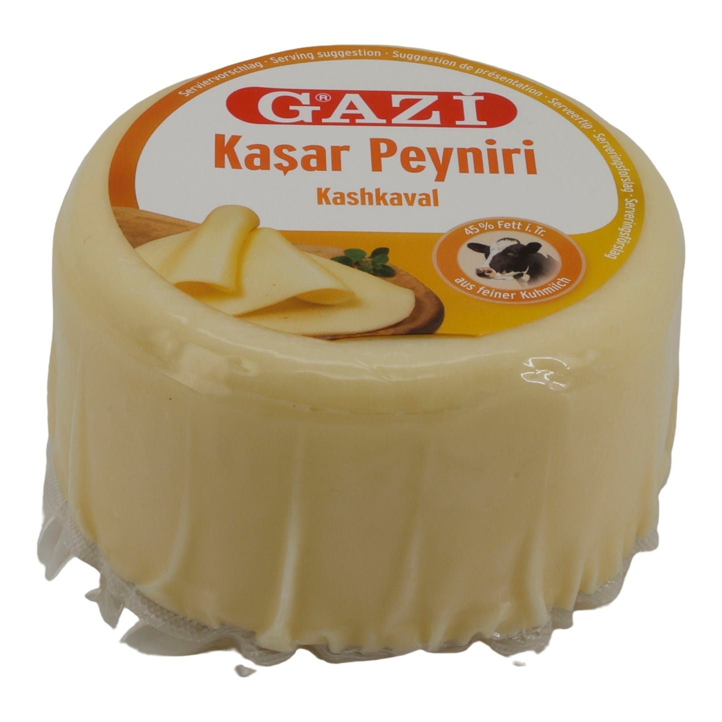 Käse Gazi | Kaşar Peynir | Kashkaval-Käse 45 % Fett | 250 g GAZI