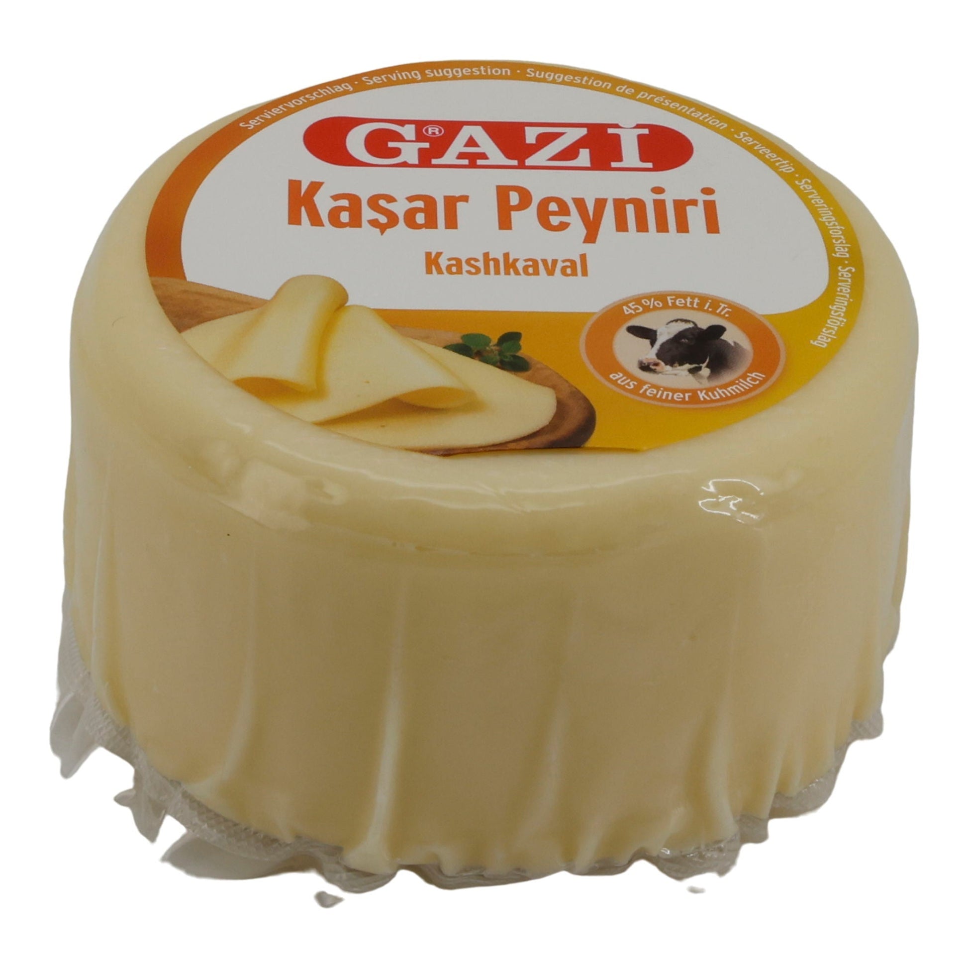 Käse Gazi | Kaşar Peynir | Kashkaval-Käse 45 % Fett | 250 g GAZI
