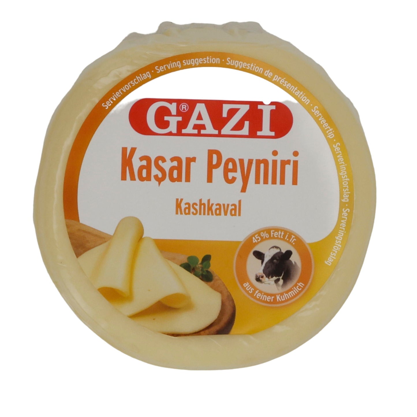 Käse Gazi | Kaşar Peynir | Kashkaval-Käse 45 % Fett | 250 g GAZI