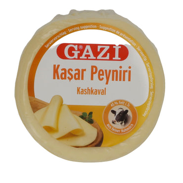Käse Gazi | Kaşar Peynir | Kashkaval-Käse 45 % Fett | 250 g GAZI