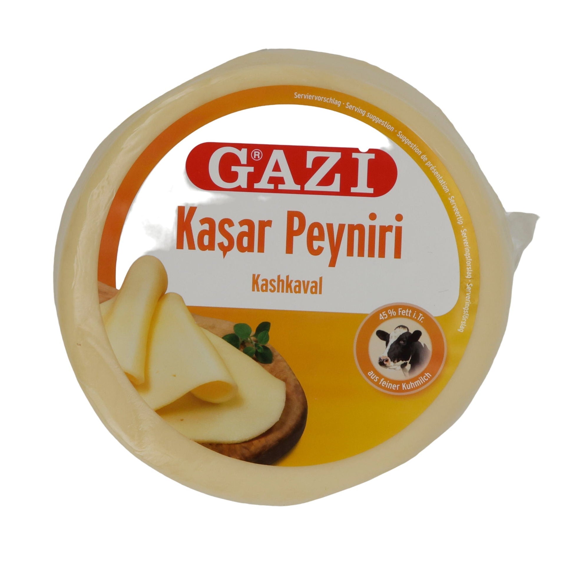 Käse Gazi | Kaşar Peyniri | Kashkaval-Käse 45 % Fett | 800 g GAZI