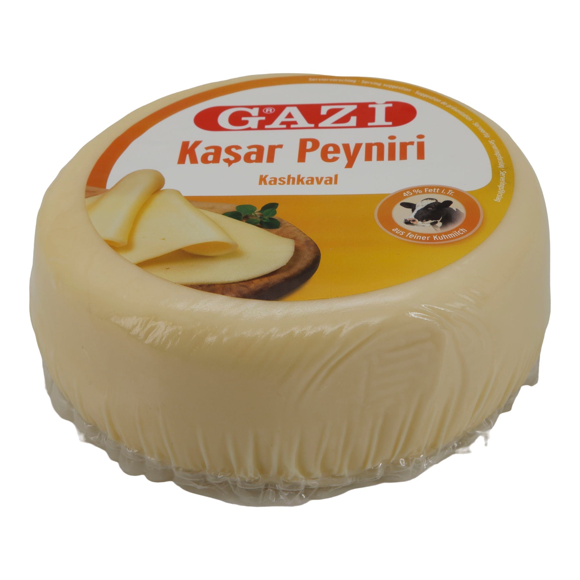 Käse Gazi | Kaşar Peyniri | Kashkaval-Käse 45 % Fett | 800 g GAZI