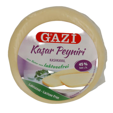 Käse Gazi Kaşar Peyniri | Laktosefrei | 45 % Fett | 400 g GAZI
