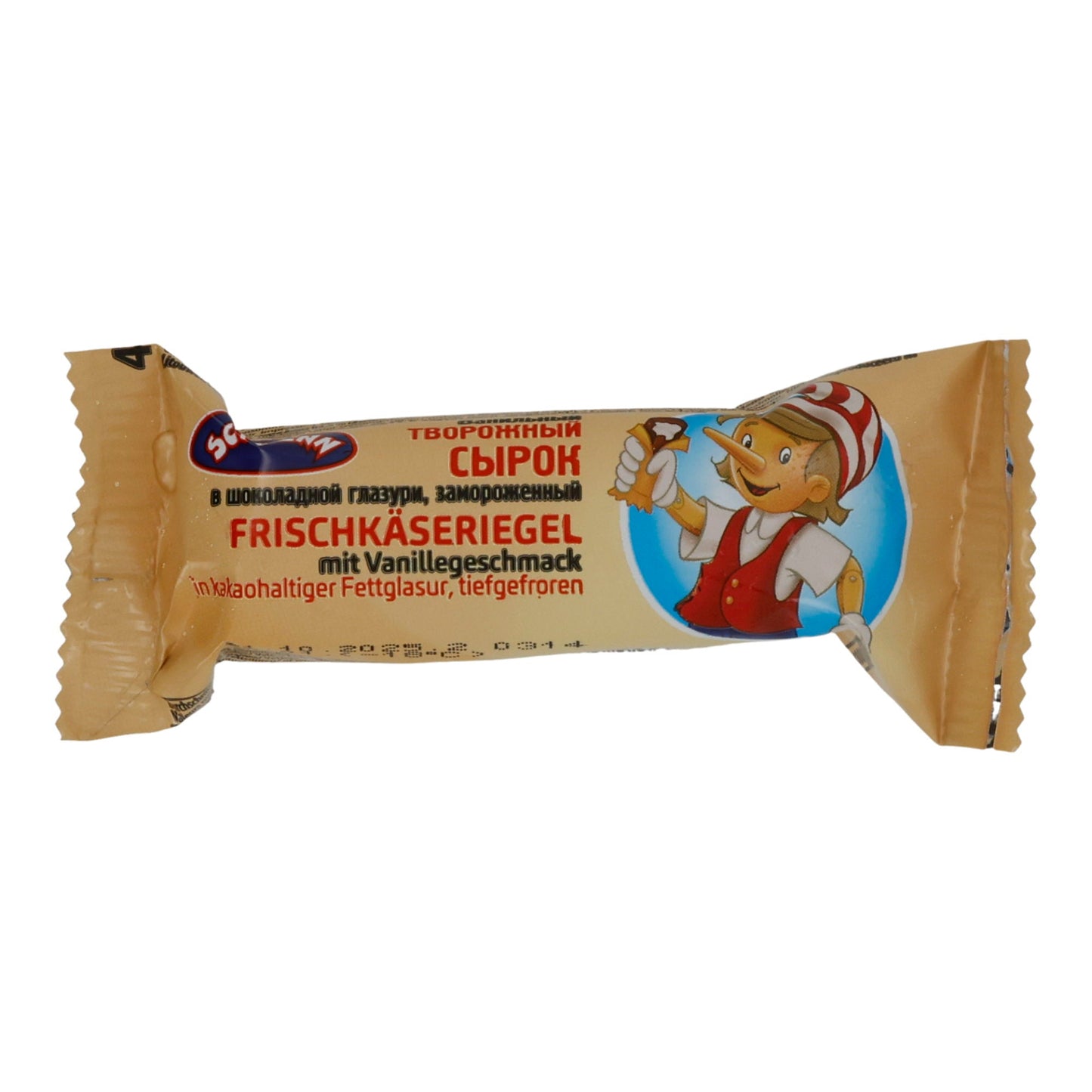 Käse Schwinn | Frischkäseriegel Vanille | Tiefgefroren, Vanillearoma, Glasur | 45 g