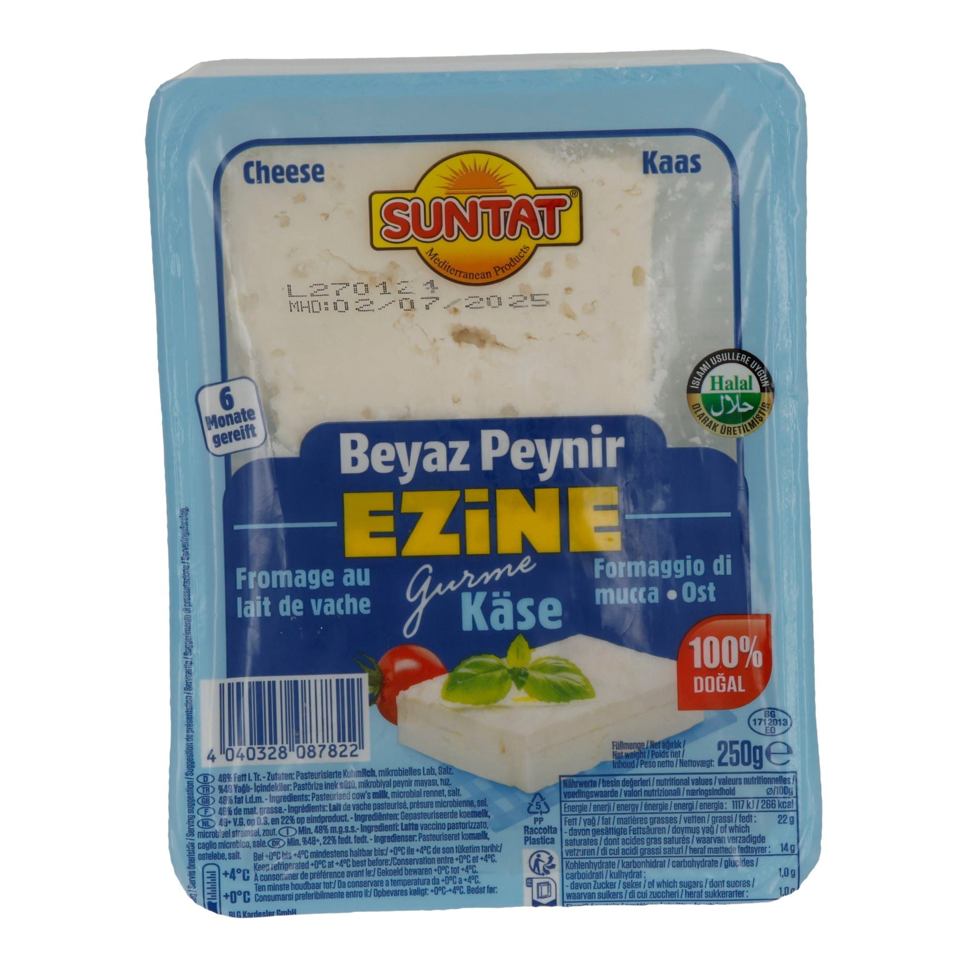 Käse Suntat | Beyaz Peynir Ezine | 6 Monate gereift, Gourmet | 250 g SUNTAT