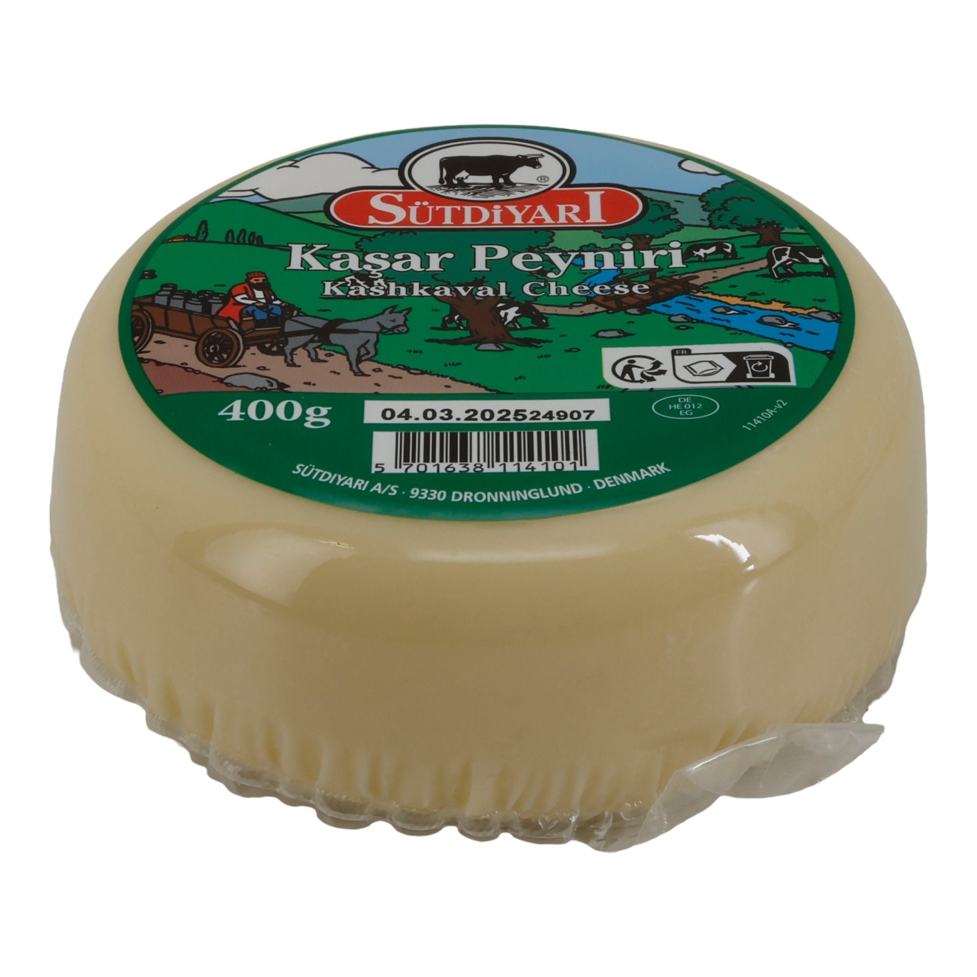 Käse Sütdiyarı Kaşar Peynir | Käse | Halbfester Kashkaval für vielseitige Verwendung | 400 g SUETDIYARI