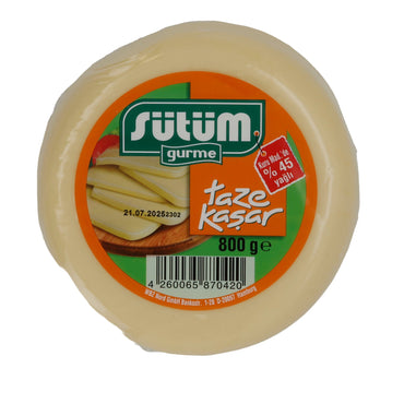 Käse Sütüm Gurme Taze Kaşar | Käse | Türkischer Schnittkäse | 800 g SUETUEM