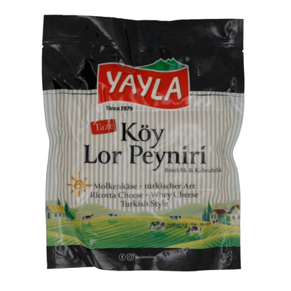 Käse Yayla | Koy Lor Peyniri | Traditioneller Molkenkäse, türkische Art | 350 g YAYLA