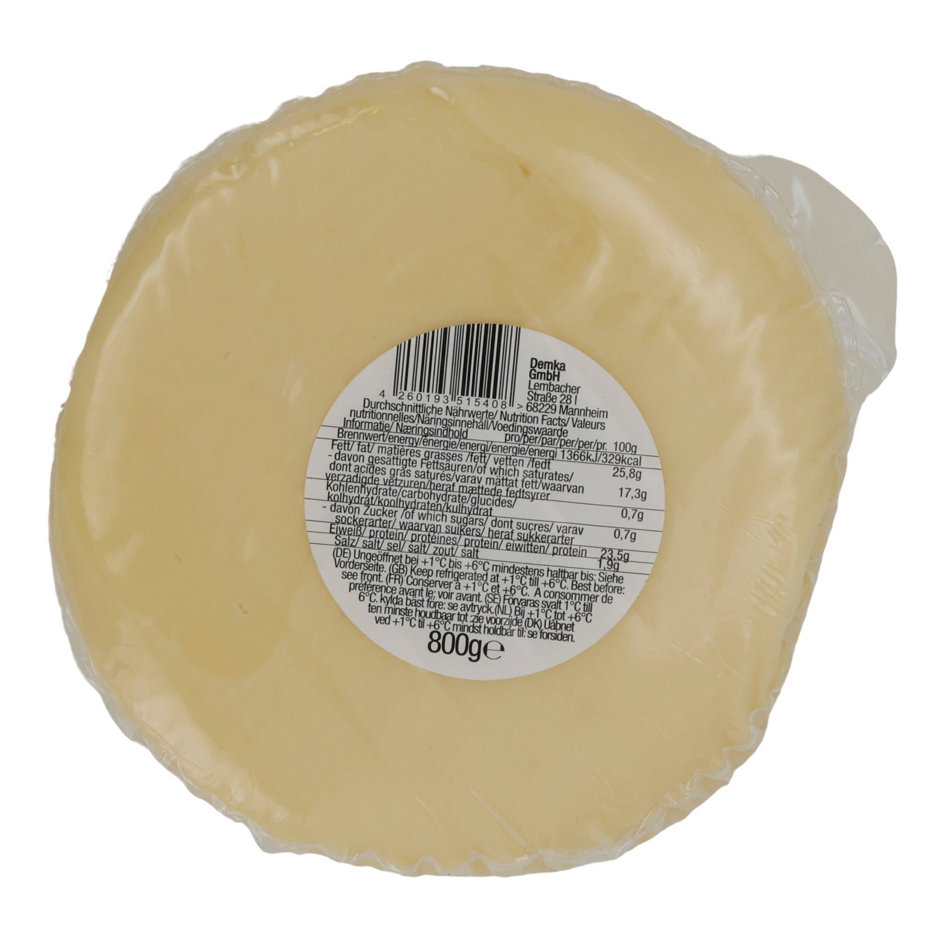 Käse Yörem Kaşar Peyniri | Halbfester türkischer Käse | 45 % Fett i. Tr. | 800 g YOEREM