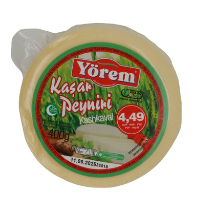 Käse Yörem Kaşar Peyniri | Käse | Halbfester türkischer Käse mit 45 % Fett i. Tr. | 400 g