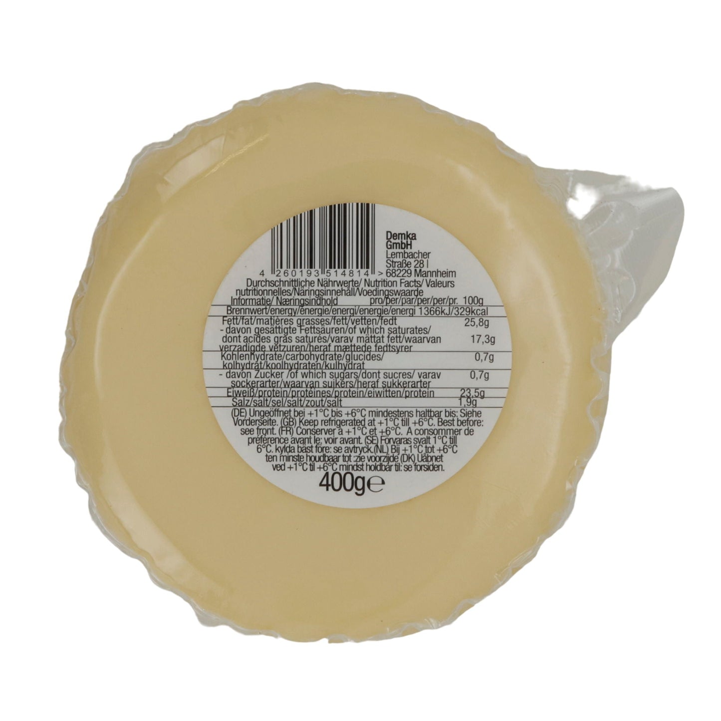Käse Yörem Kaşar Peyniri | Käse | Halbfester türkischer Käse mit 45 % Fett i. Tr. | 400 g