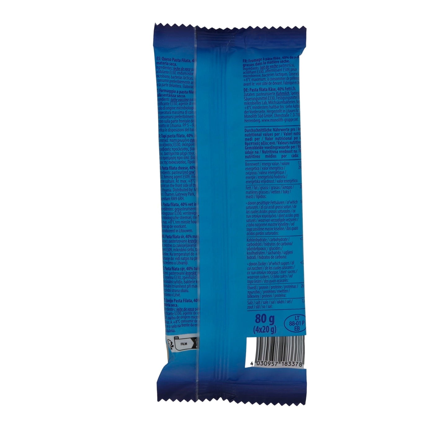 Käsesnacks Zor'ka Moya Mu-Mu-Ka Käse-Sticks | Mild | Für unterwegs | 80 g MONOLITH