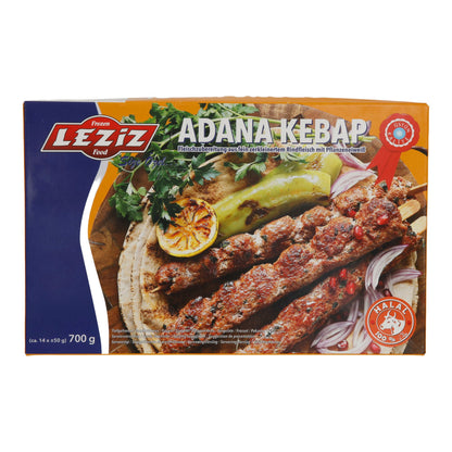 Kebab Leziz | Adana Kebap | Rindfleischspieße, tiefgefroren | 700 g