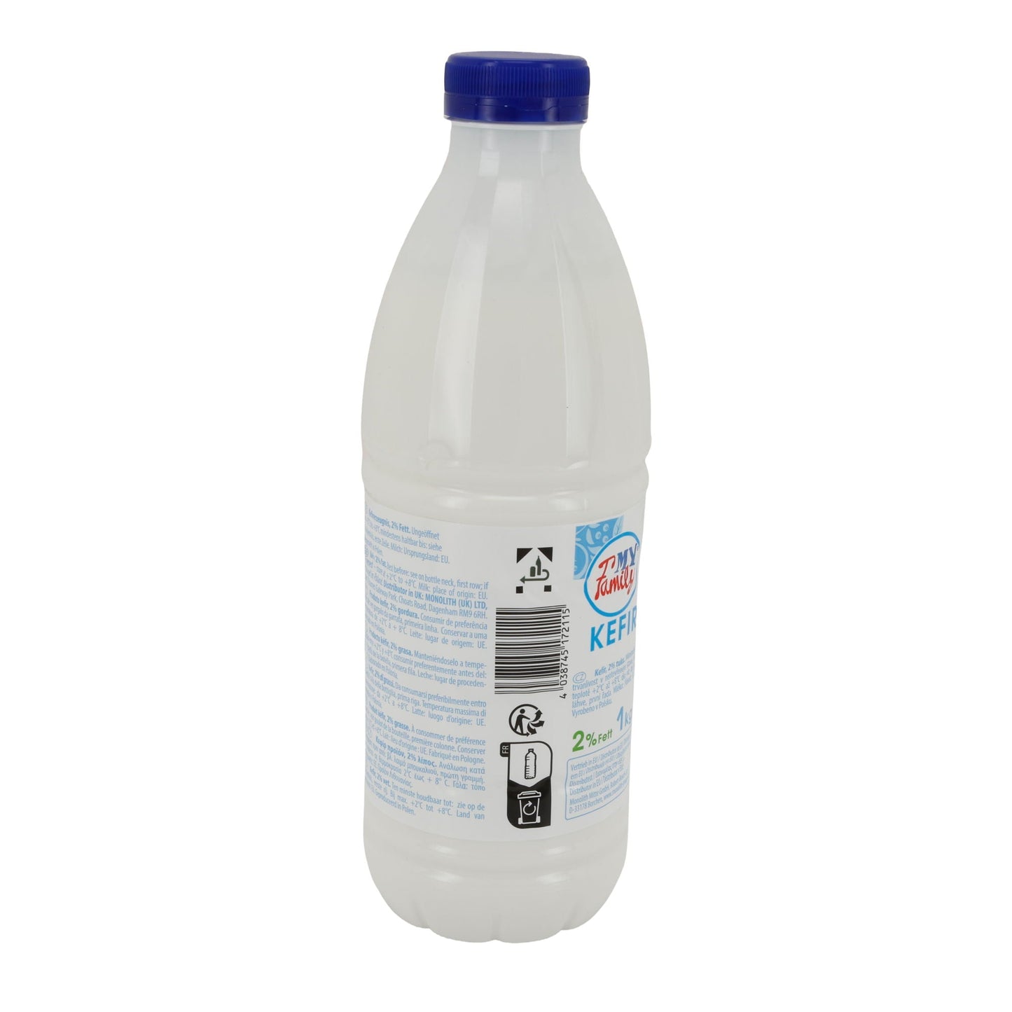 Kefir Моя Семья / My Family | Kefir | Aus pasteurisierter Milch, 2 % Fett | 1 kg Flasche MY FAMILY