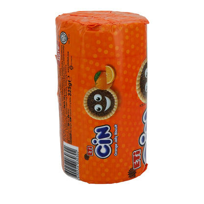 Koekjes ETi Cin Orange Jelly Biscuit | Gebak | Sinaasappelgelei-koekjes met chocoladestukjes | 325 g