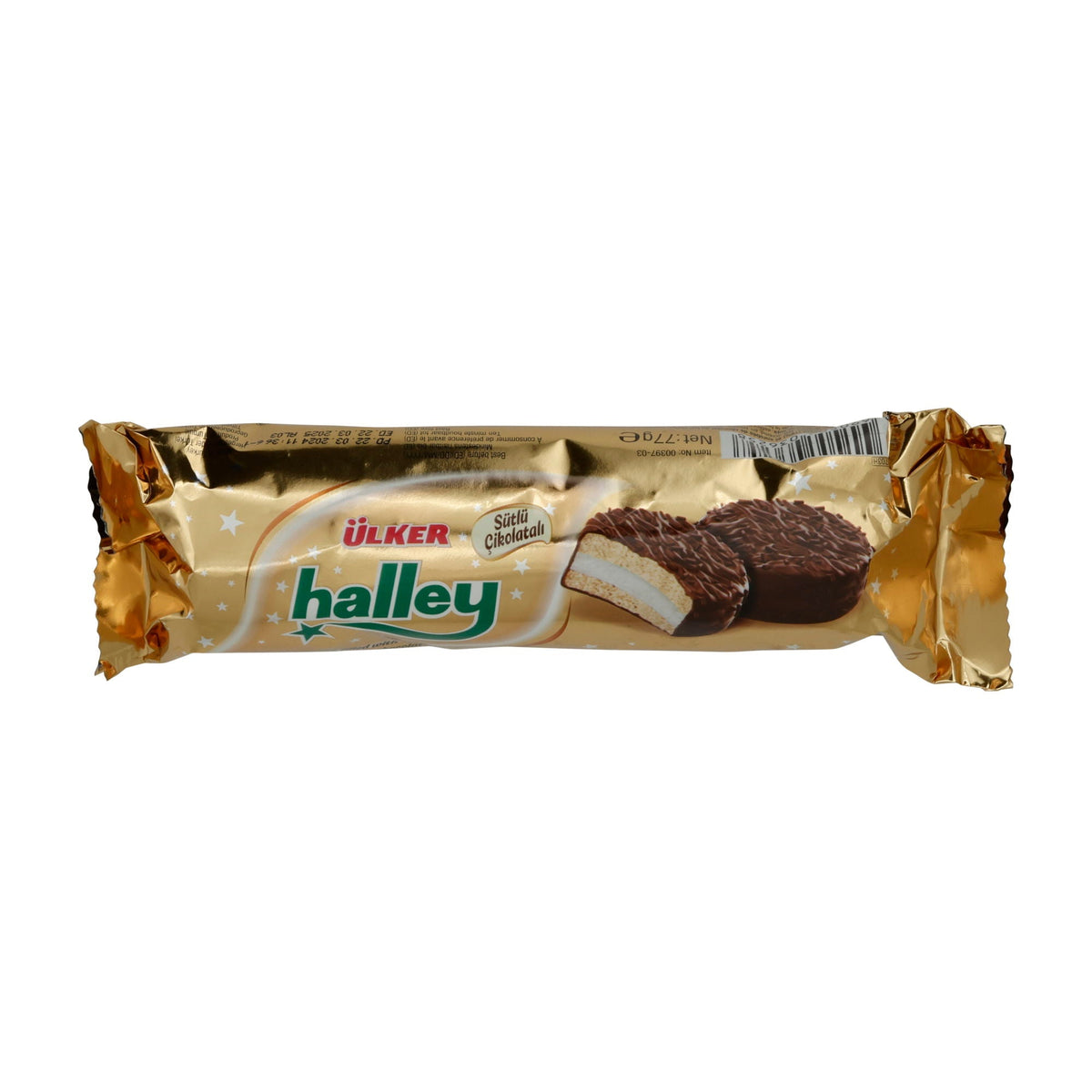 Kekse Ülker | Halley Mini | Mini Sandwichkekse mit Marshmallow und Schokolade | 77 g
