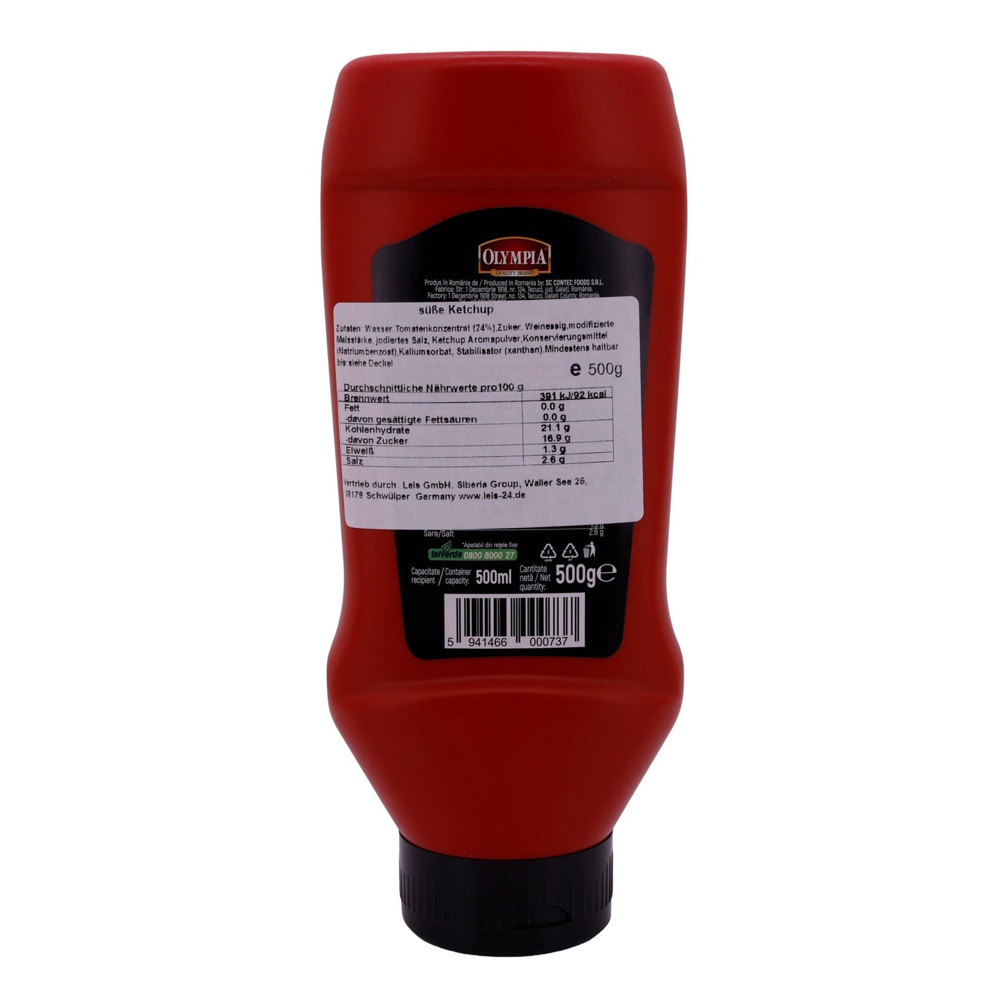 Ketchup Dulce Olympia | Zoete Tomatenketchup | 500 g