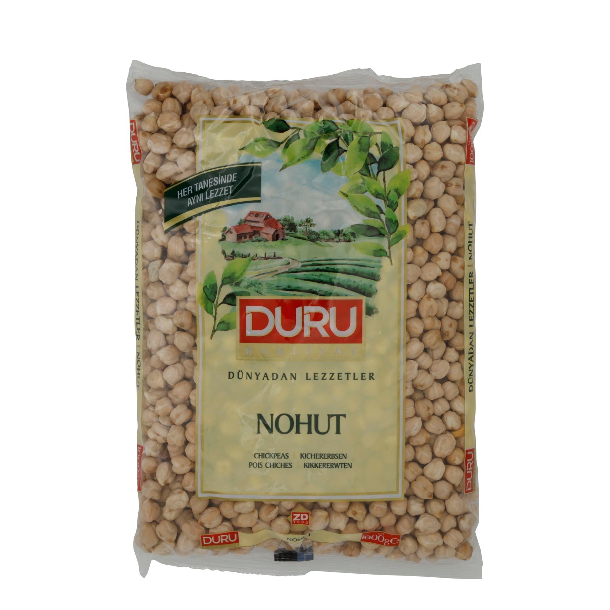 Kichererbsen Duru | Hülsenfrüchte | Reich an Ballaststoffen und Eiweiß | 1000 g DURU