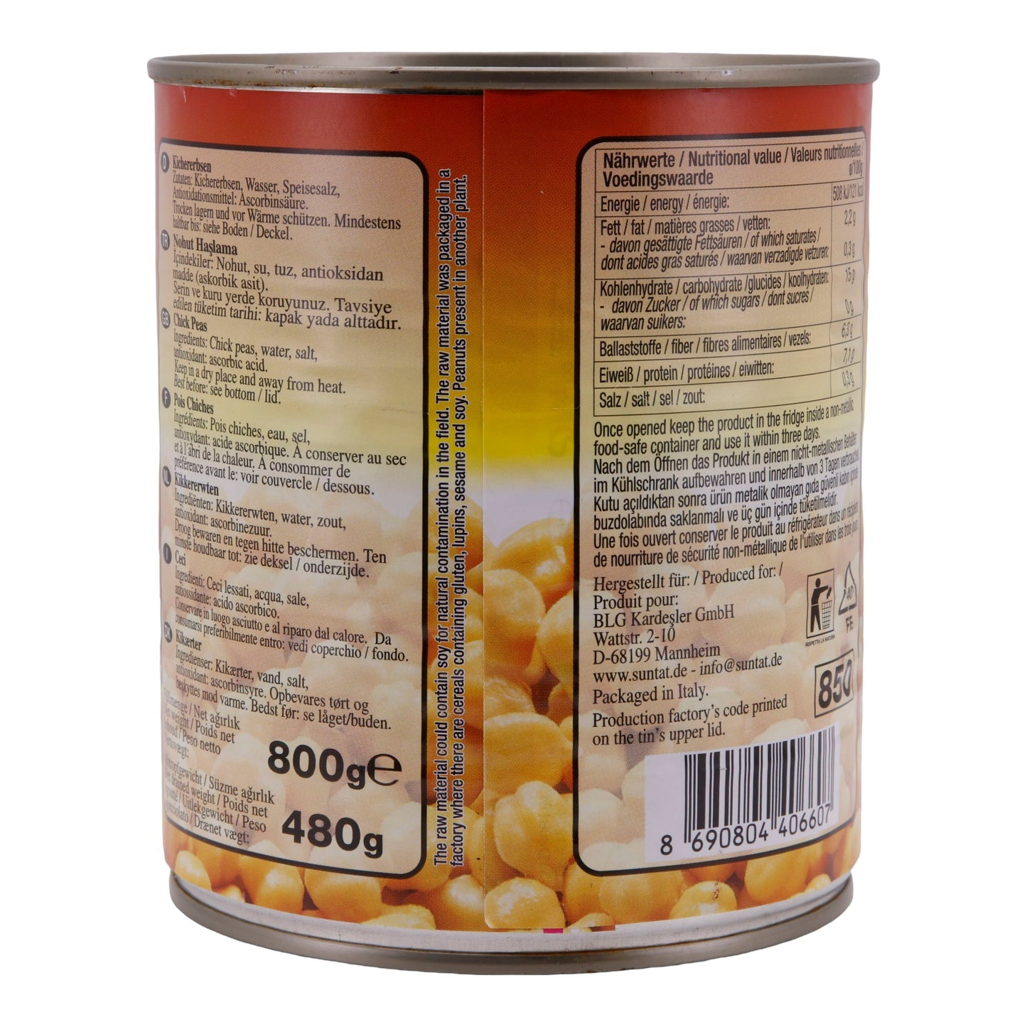 Kichererbsen Suntat | Hülsenfrüchte | Vielseitig | 800 g