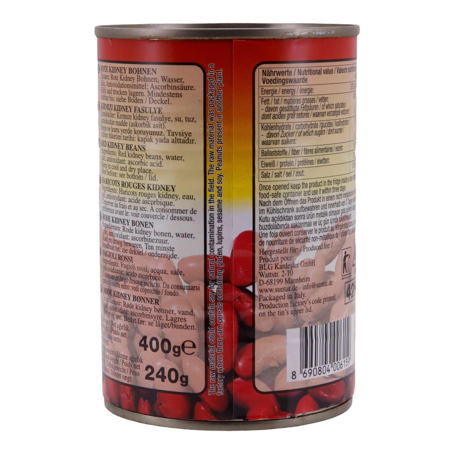 Kidneybohnen Suntat | Rote Kidneybohnen | Vielseitig | 400 g