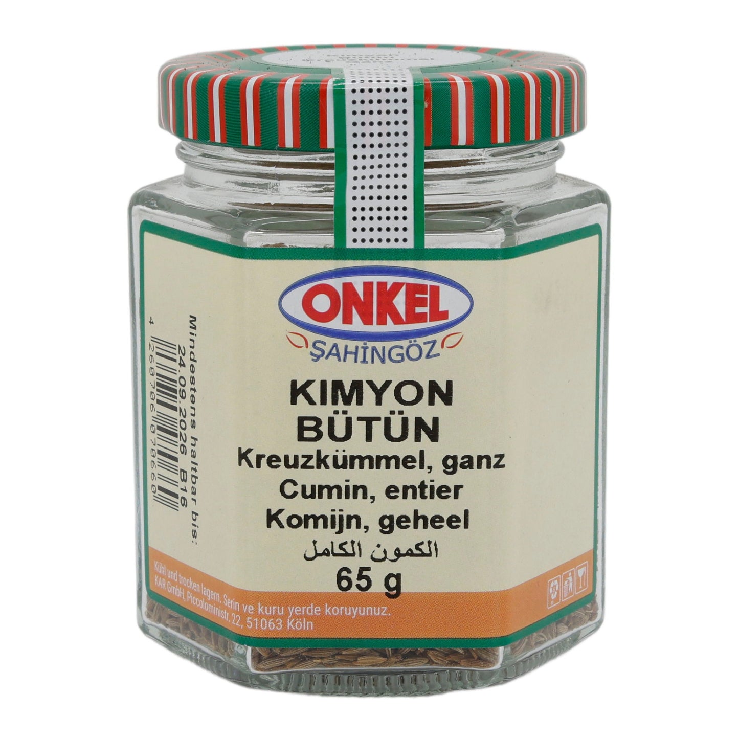 Kimyon Bütün ONKEL | Gewürz | Ganze Kreuzkümmelsamen | 65 g